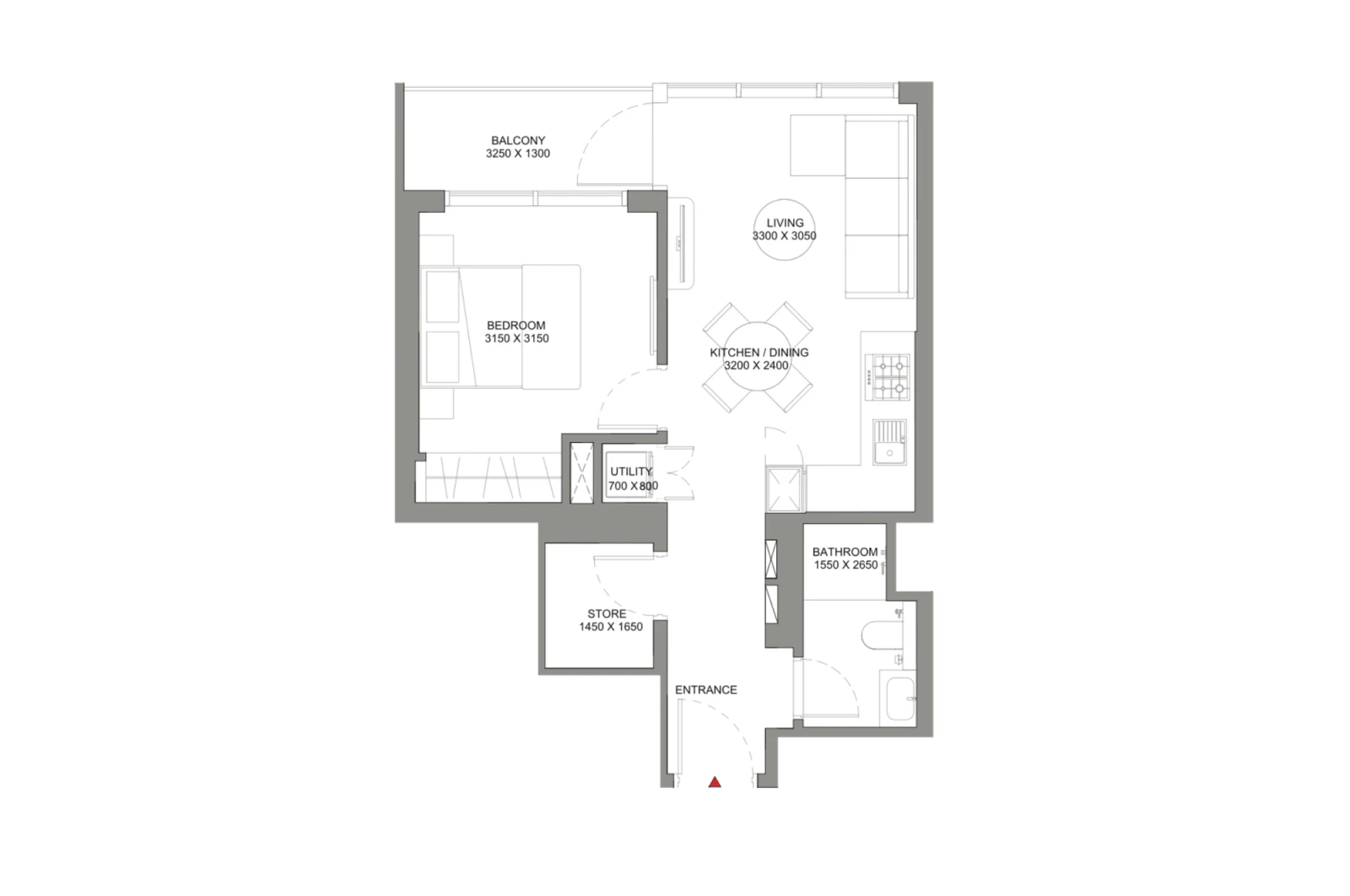 Floor plan for Type C
