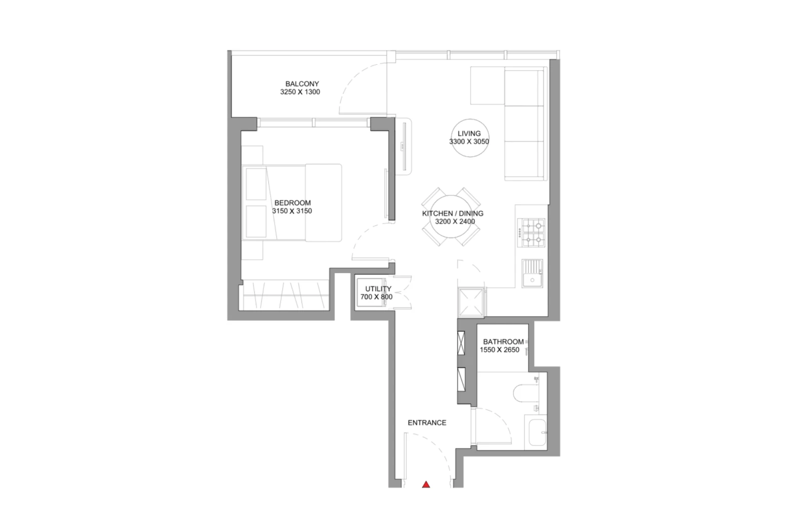 Floor plan for Type A