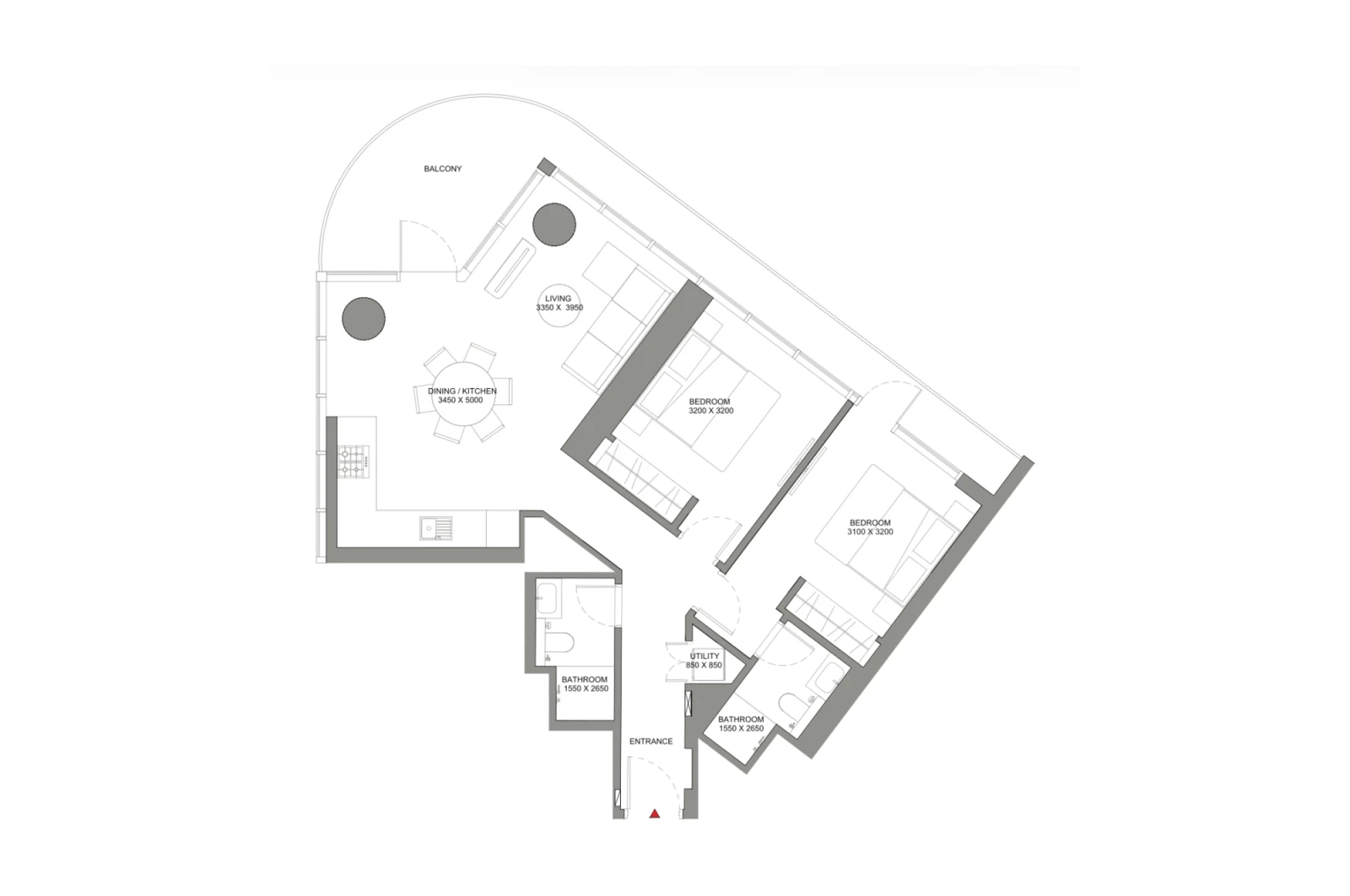 Floor plan for Type A