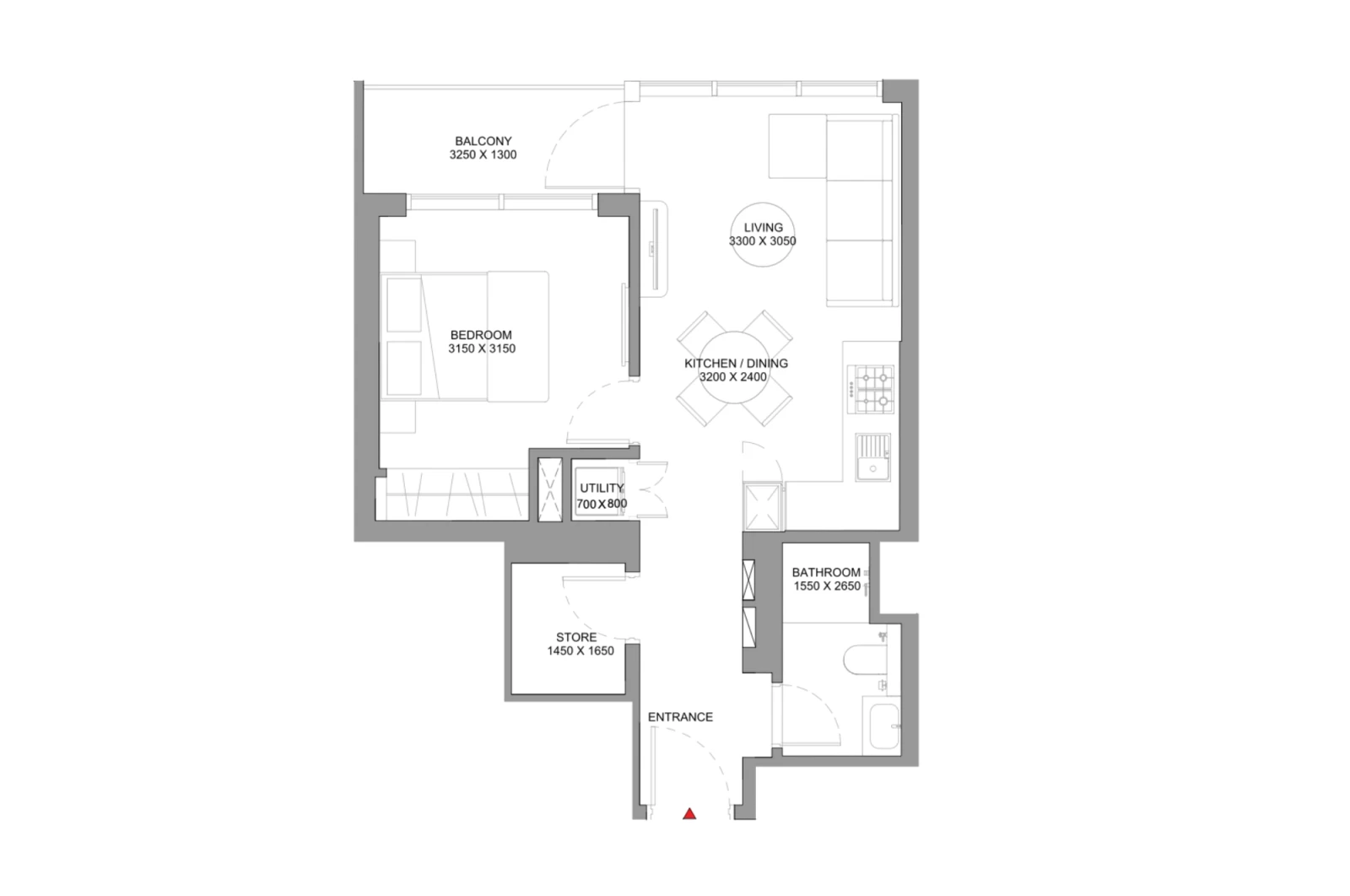 Floor plan for Type C