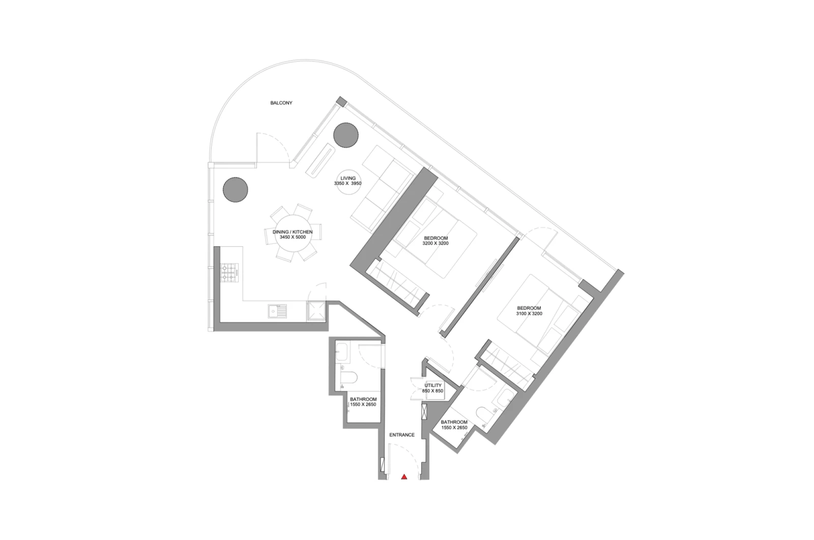 Floor plan for Type A