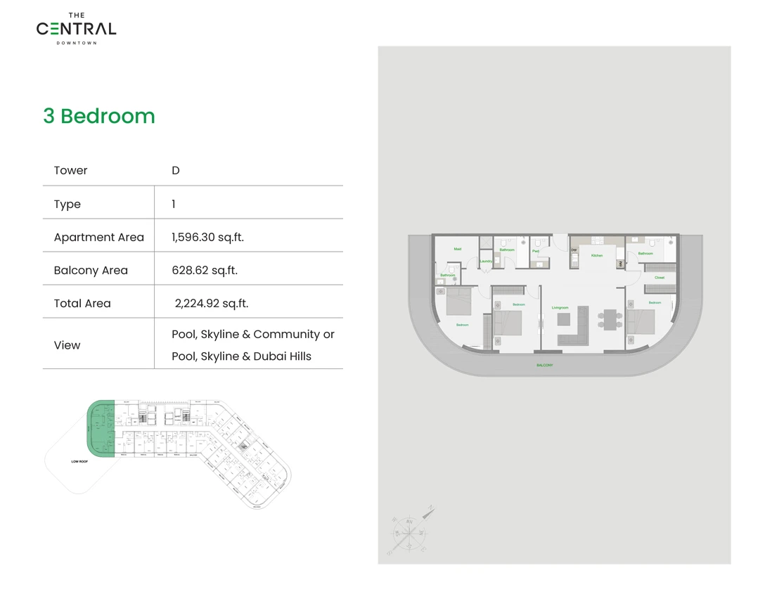Floor plan for Type 1