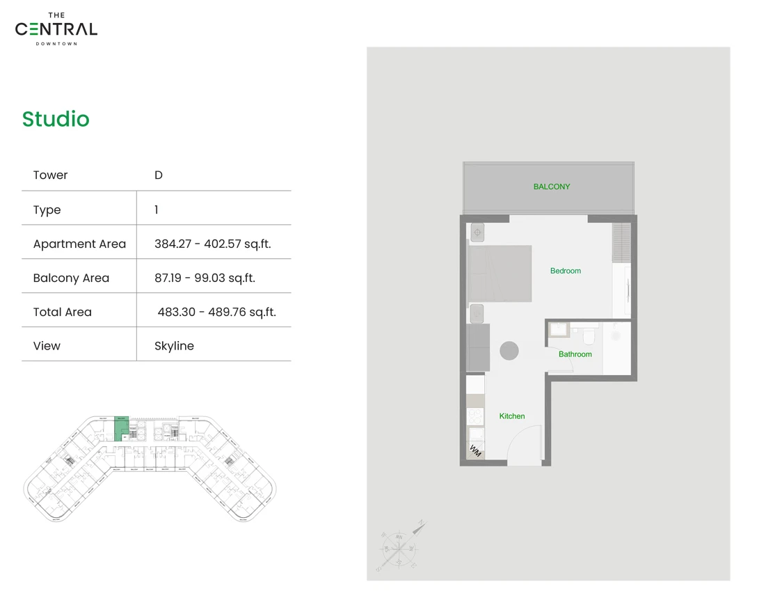 Floor plan for Type 1