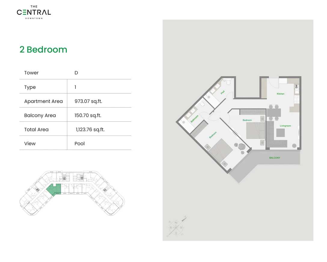 Floor plan for Type 1