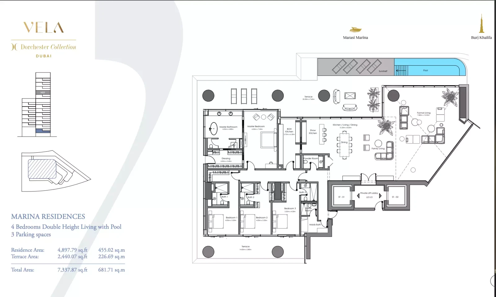 Floor plan for Type A