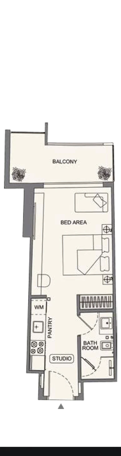 Floor plan for Studio - Type 01