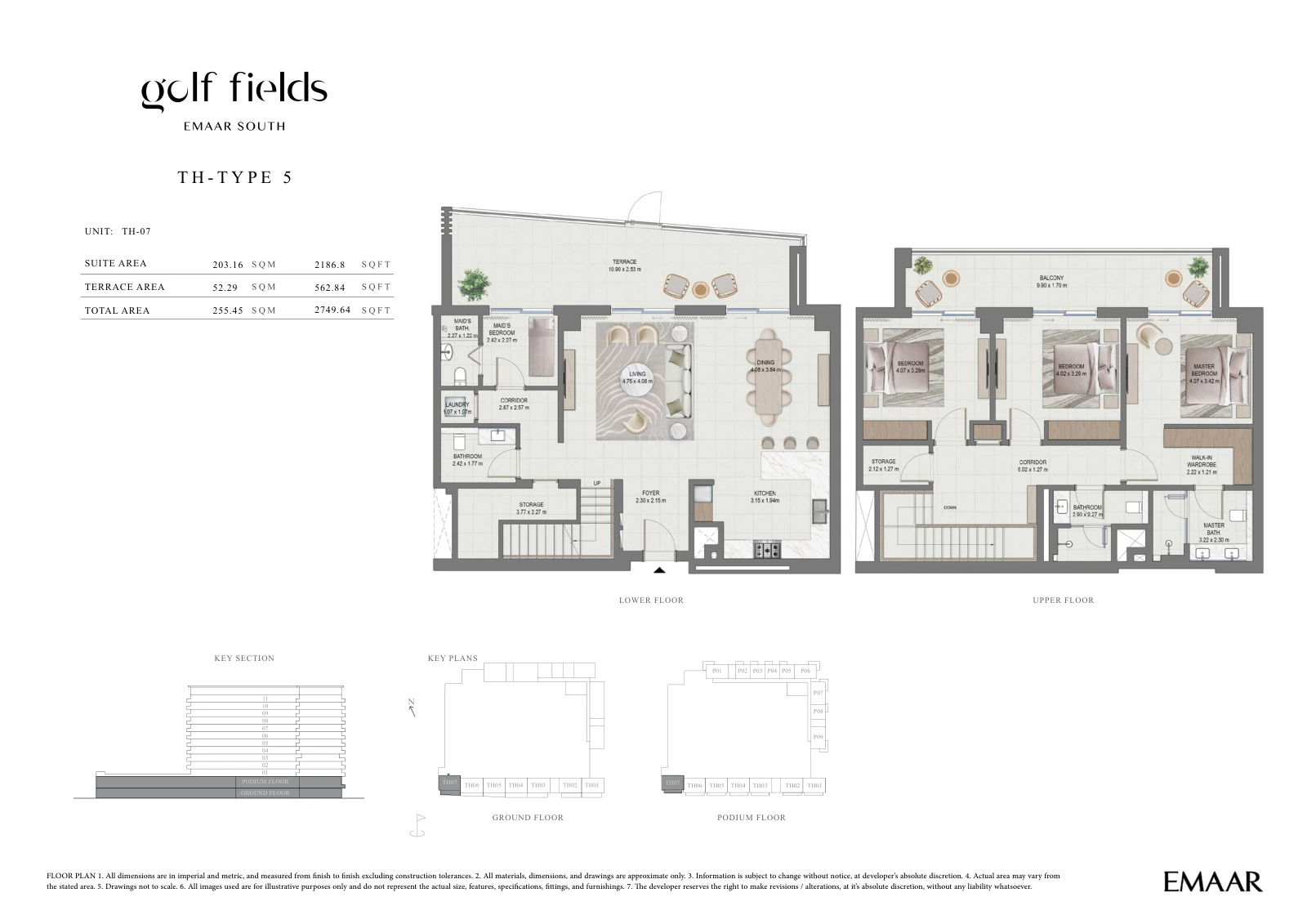 Floor plan for Townhouse – Type 5