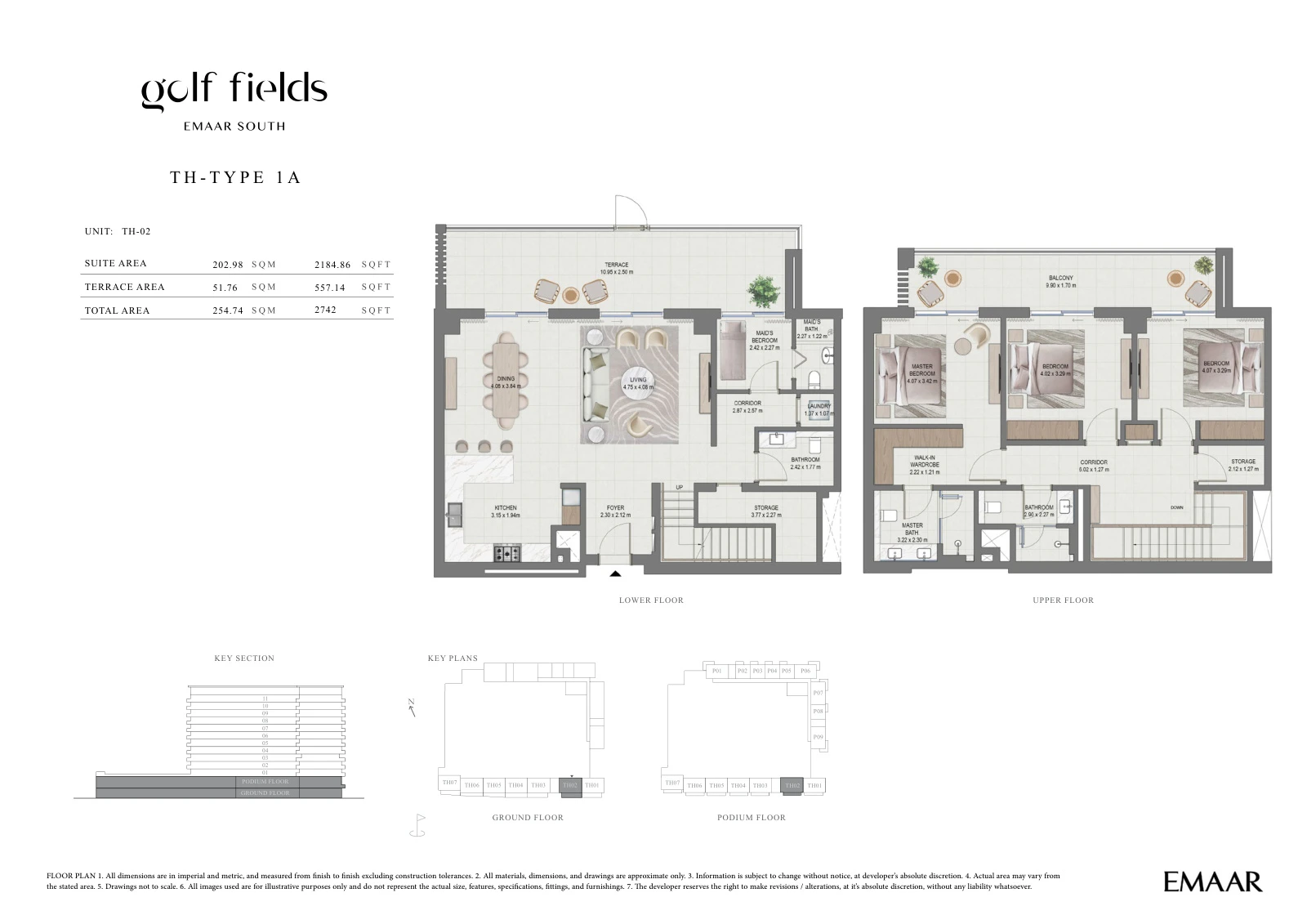 Floor plan for Townhouse – Type 1A