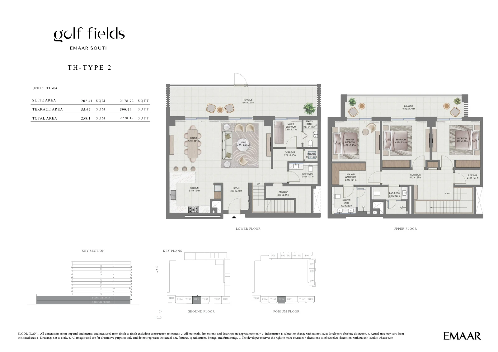 Floor plan for Townhouse – Type 2