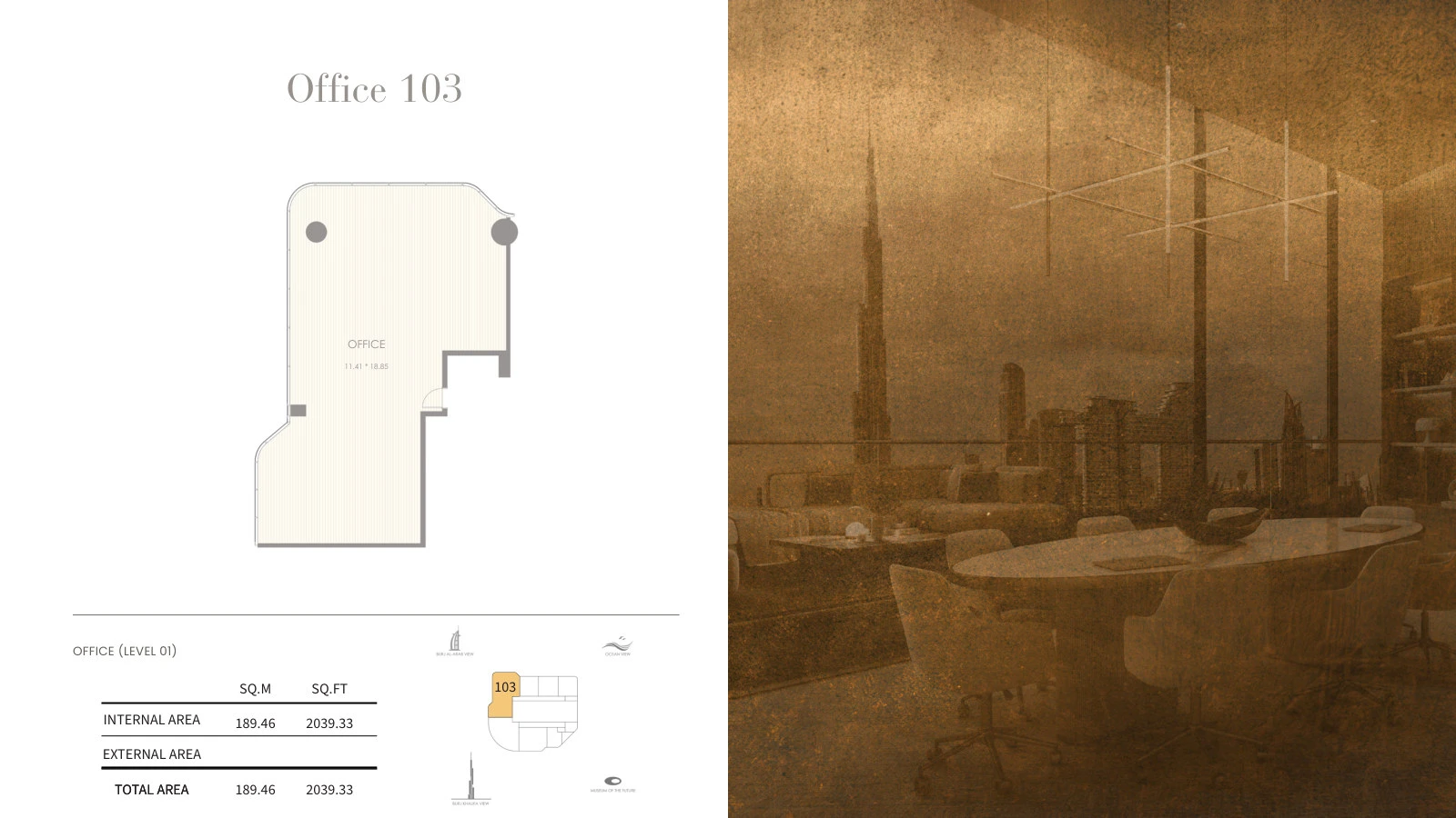 Floor plan for Office – Level 1 (103)