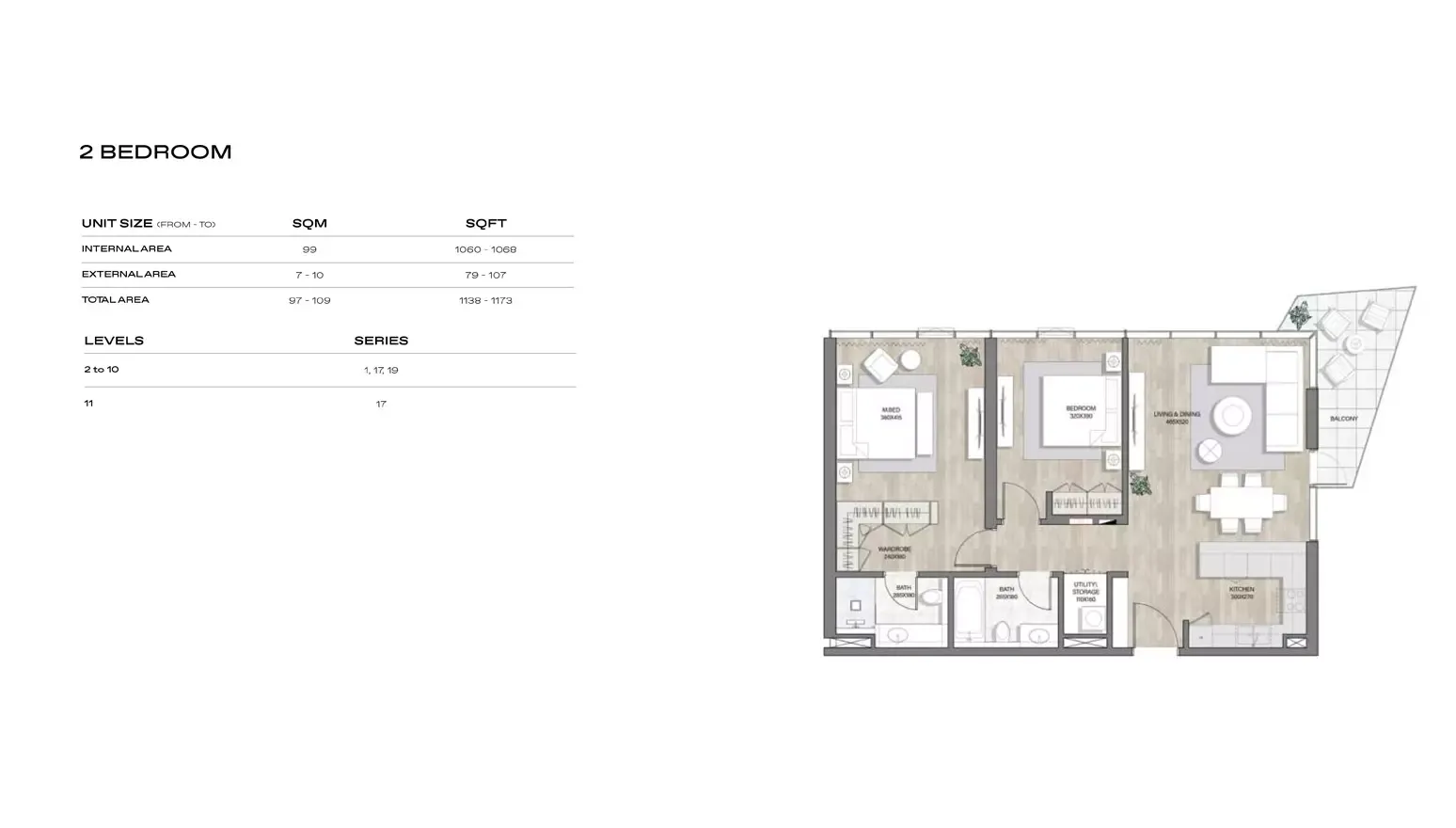 Floor plan for Type 1