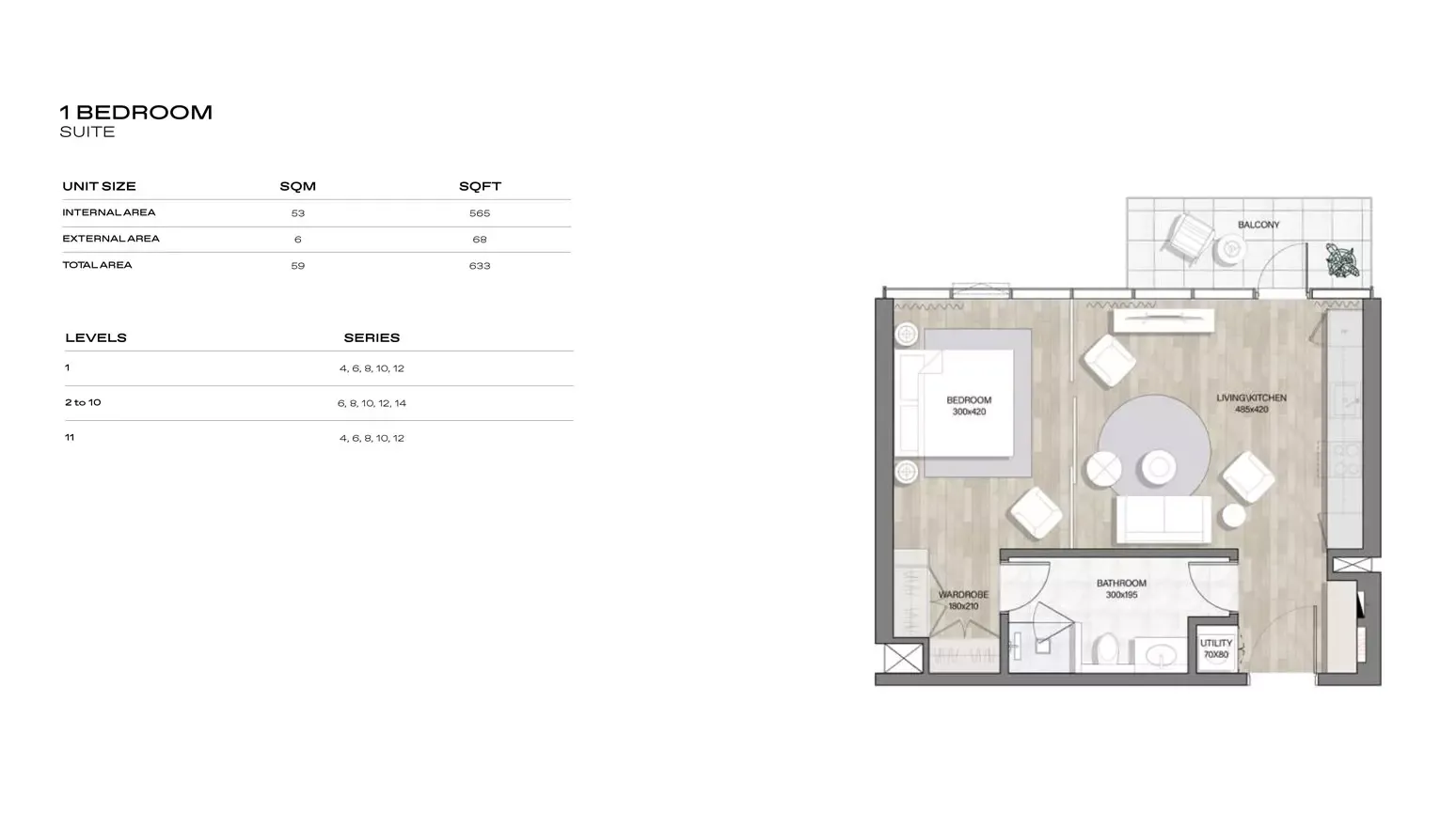 Floor plan for Type 1
