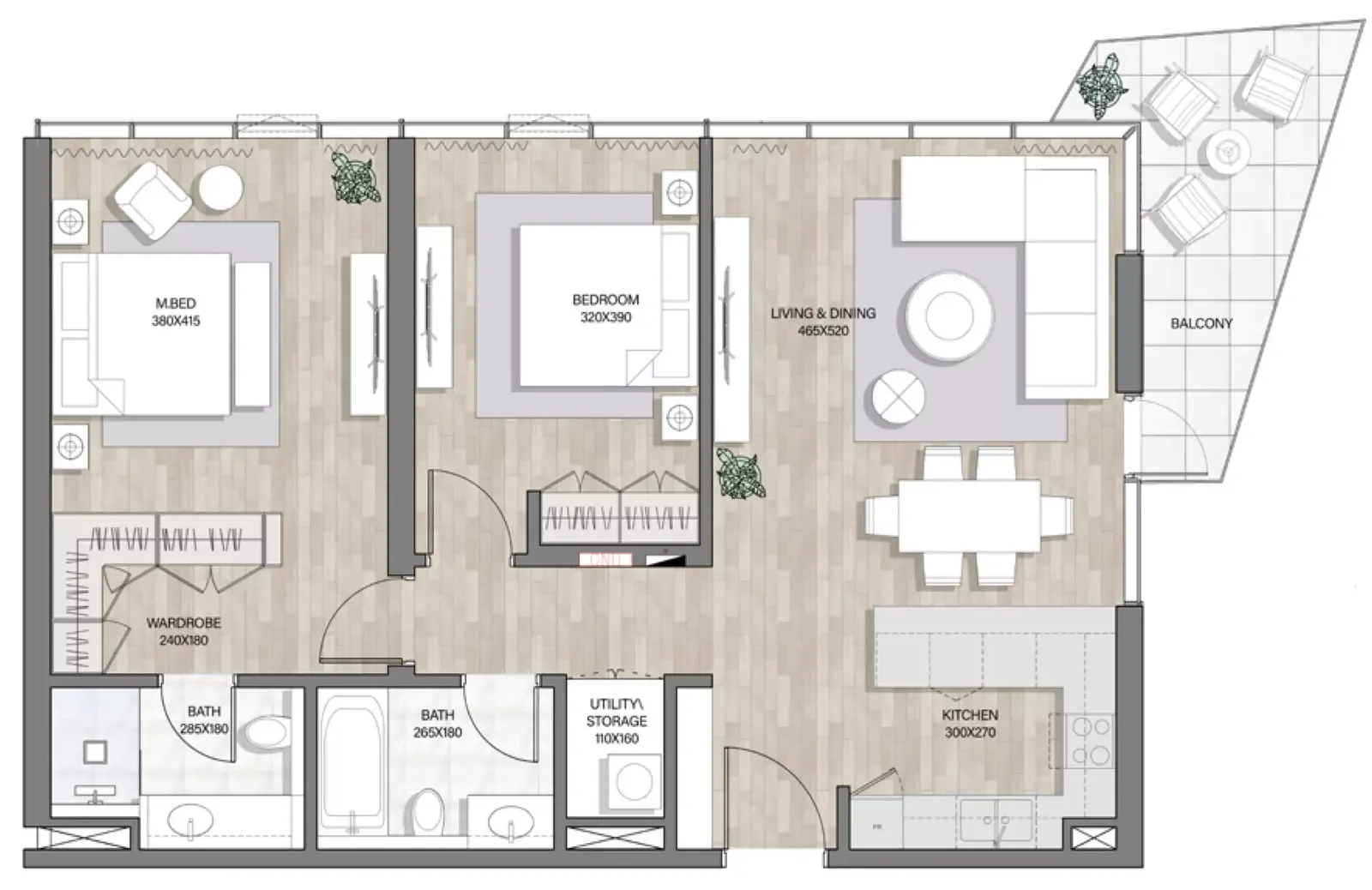 Floor plan for Type 4