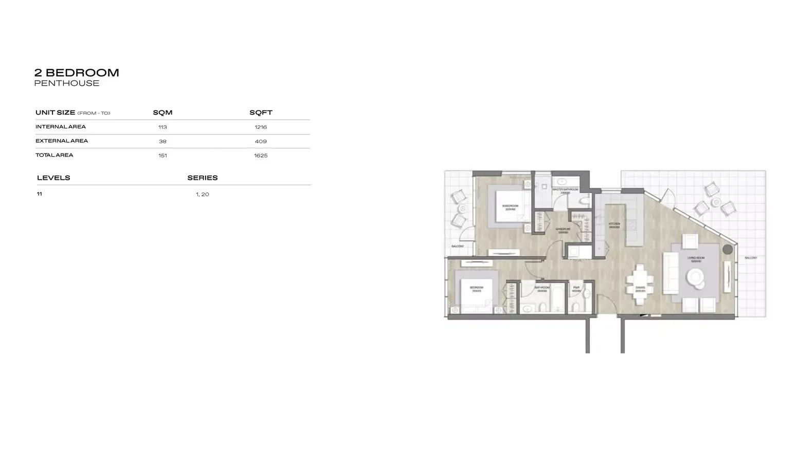 Floor plan for Type 1