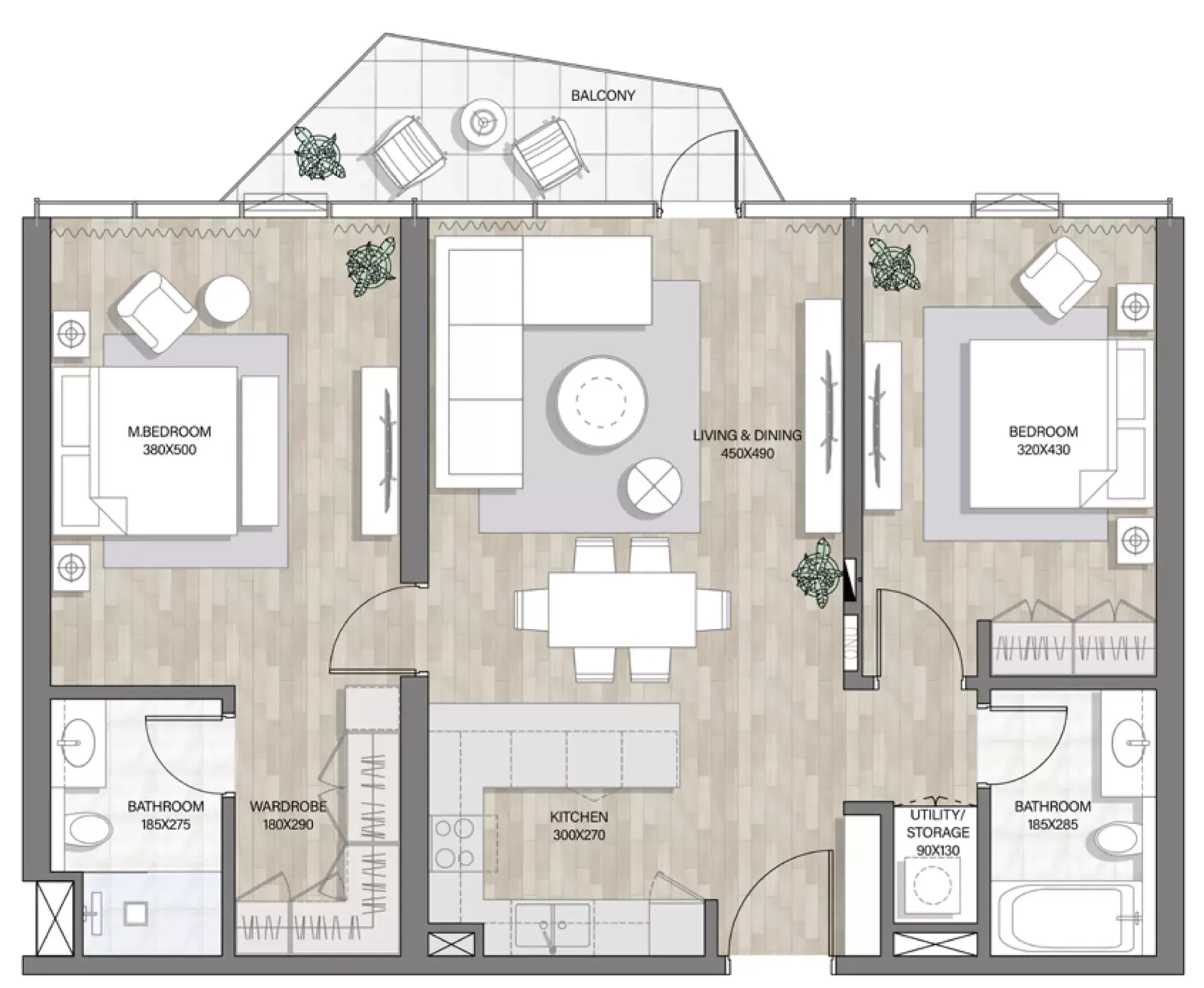 Floor plan for Type 2