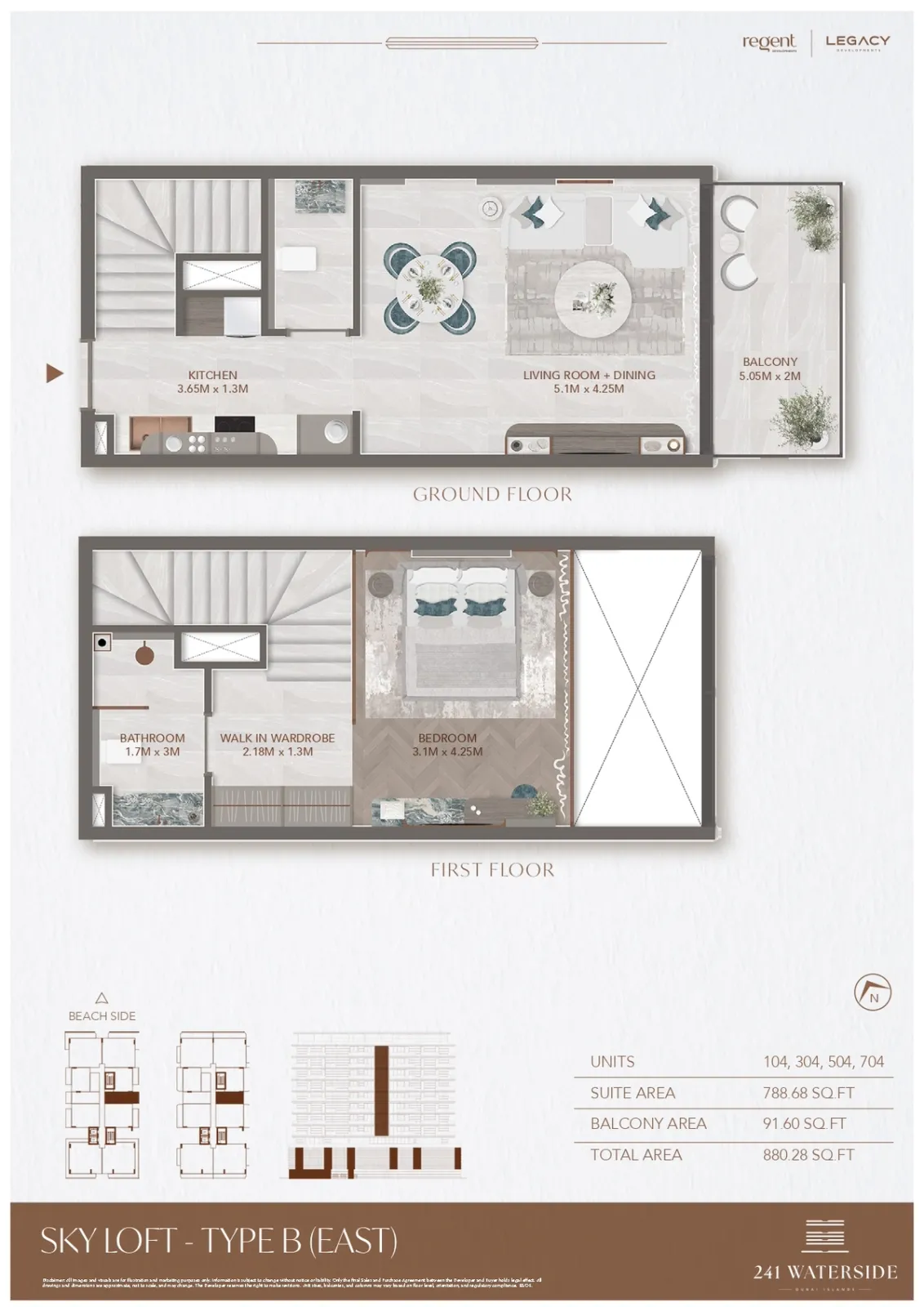 Floor plan for Type B1-E