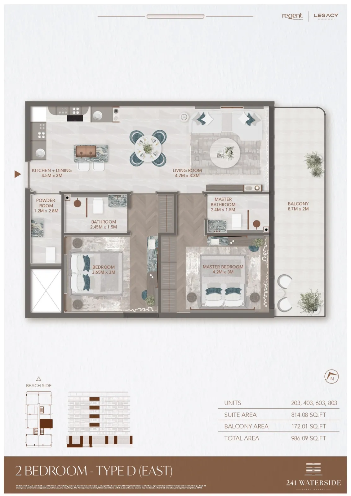 Floor plan for Type D-E