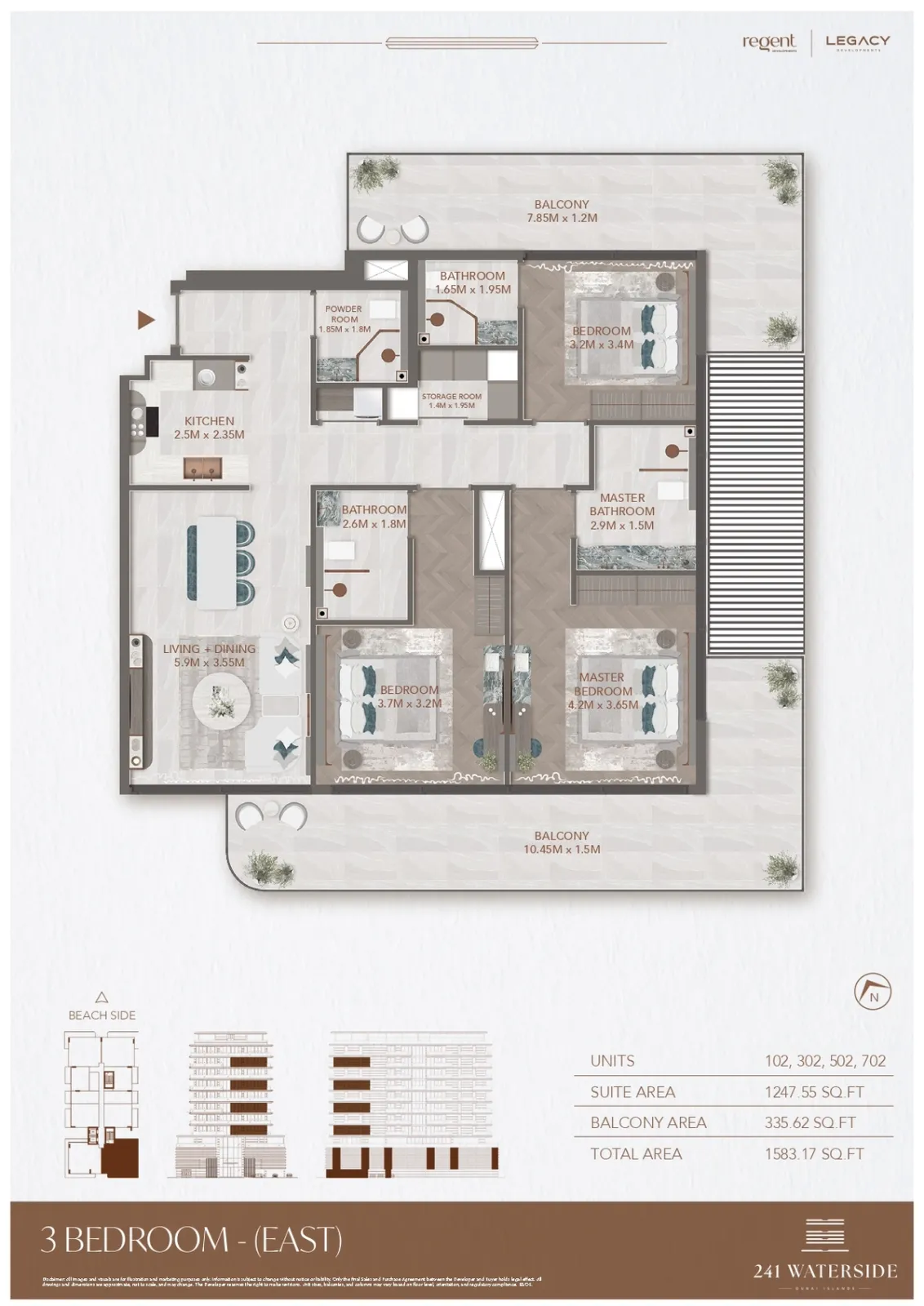 Floor plan for Type A-E