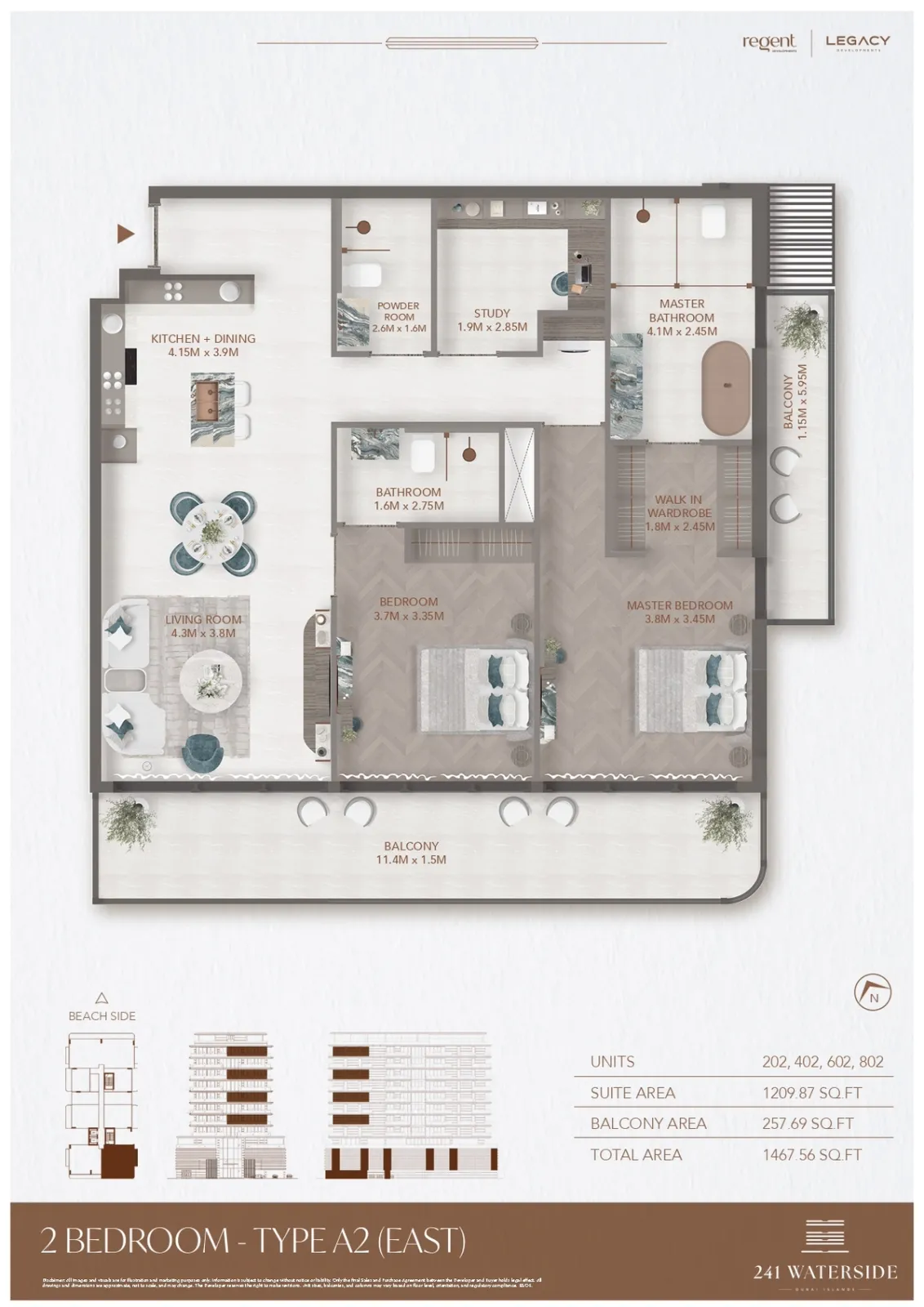 Floor plan for Type A2-E