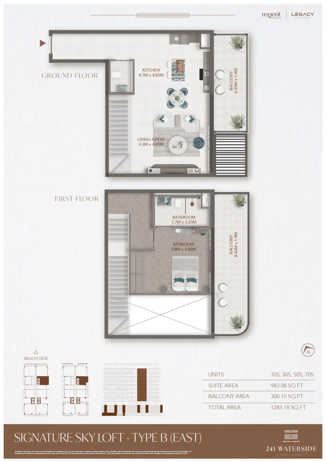 Floor plan for Type B-E