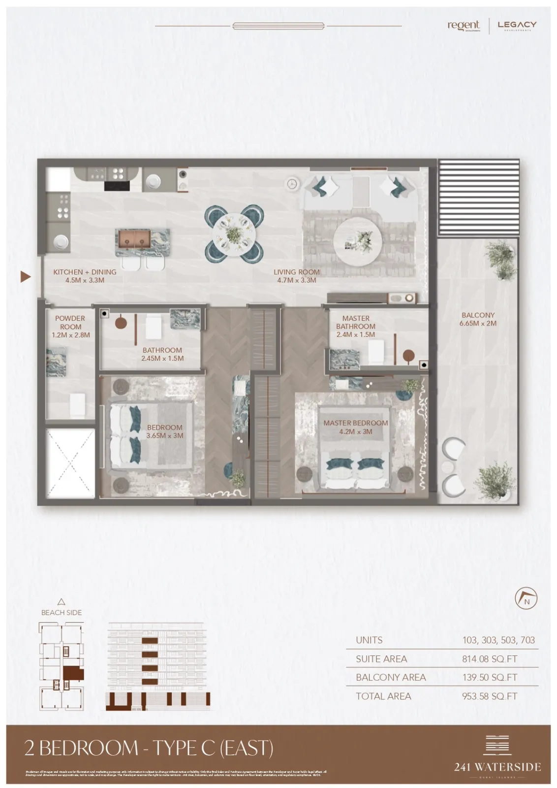 Floor plan for Type C-E