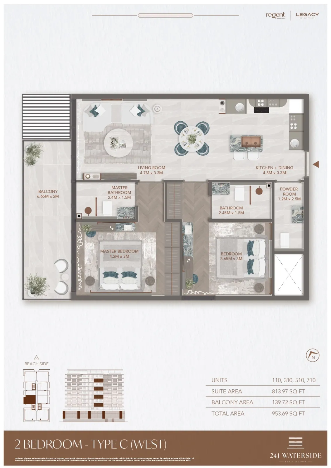 Floor plan for Type C-W