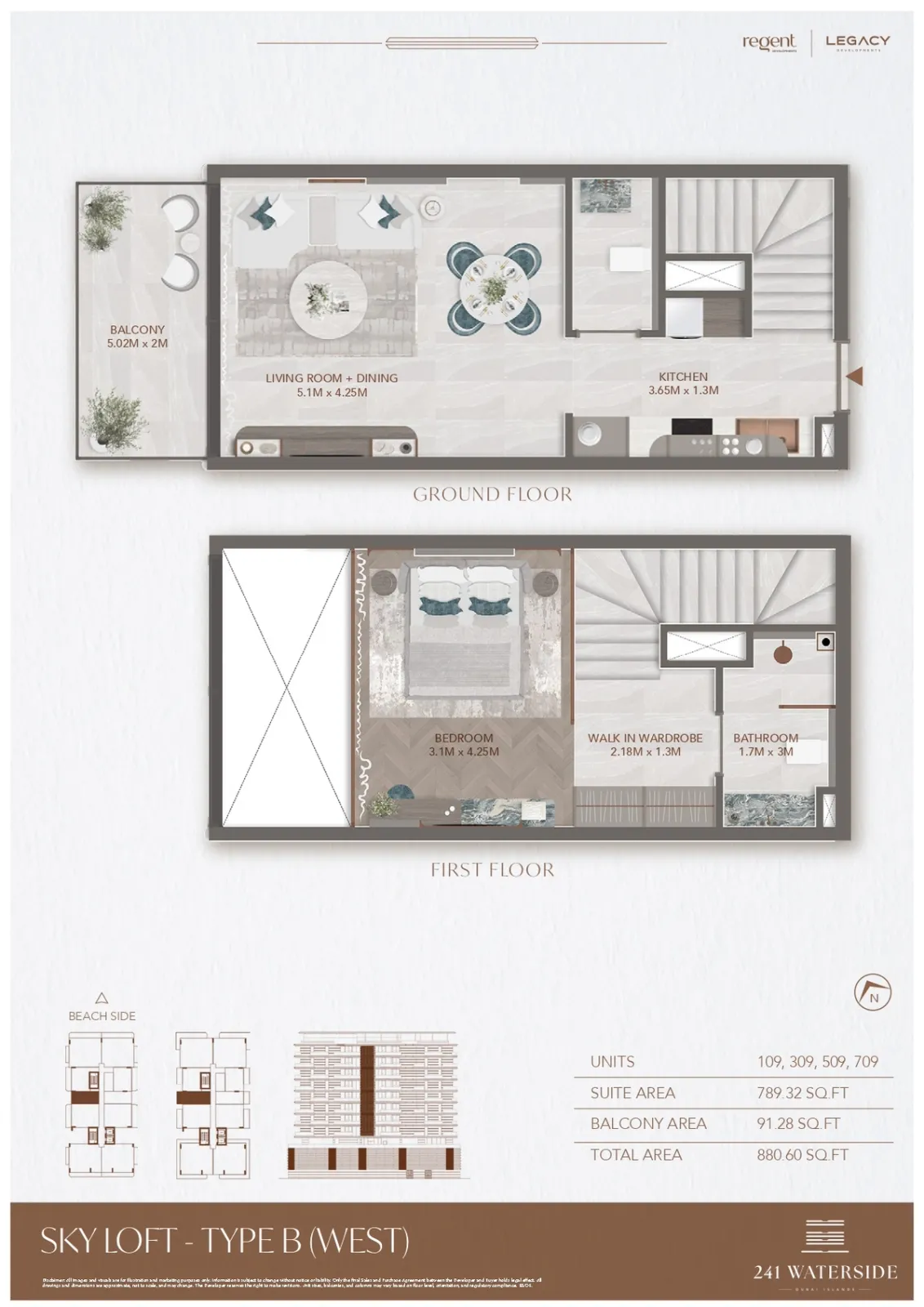 Floor plan for Type B1-W