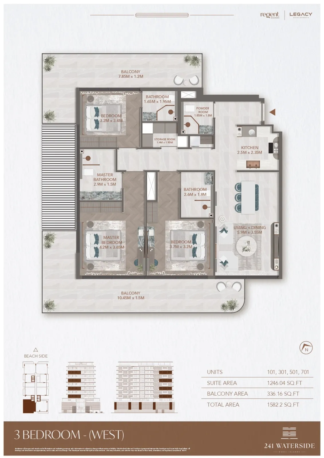 Floor plan for Type A-W
