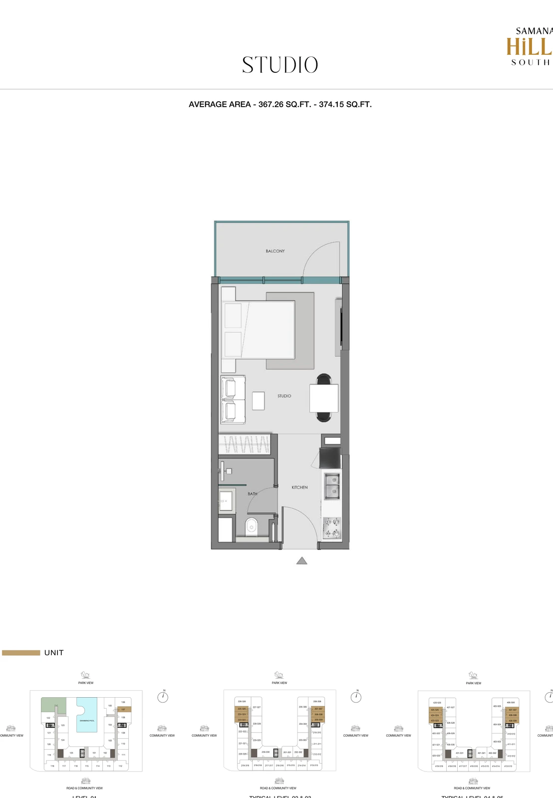 Floor plan for Studio
