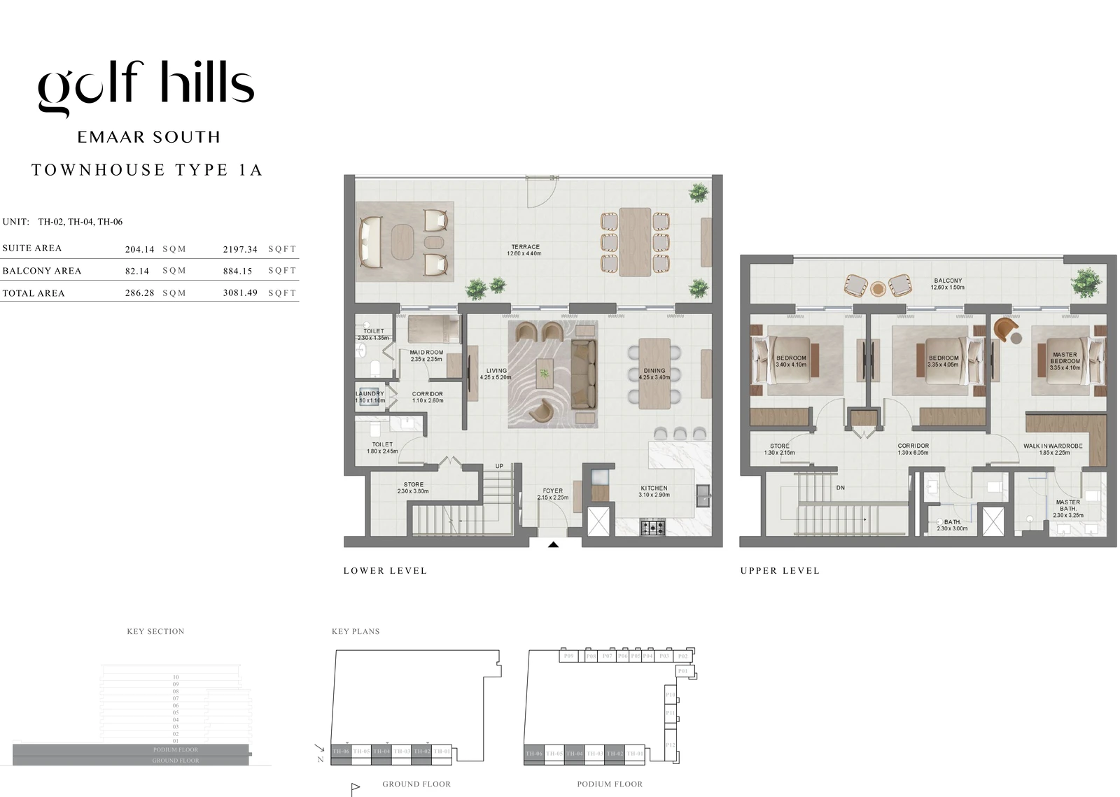 Floor plan for Townhouse Type 1A
