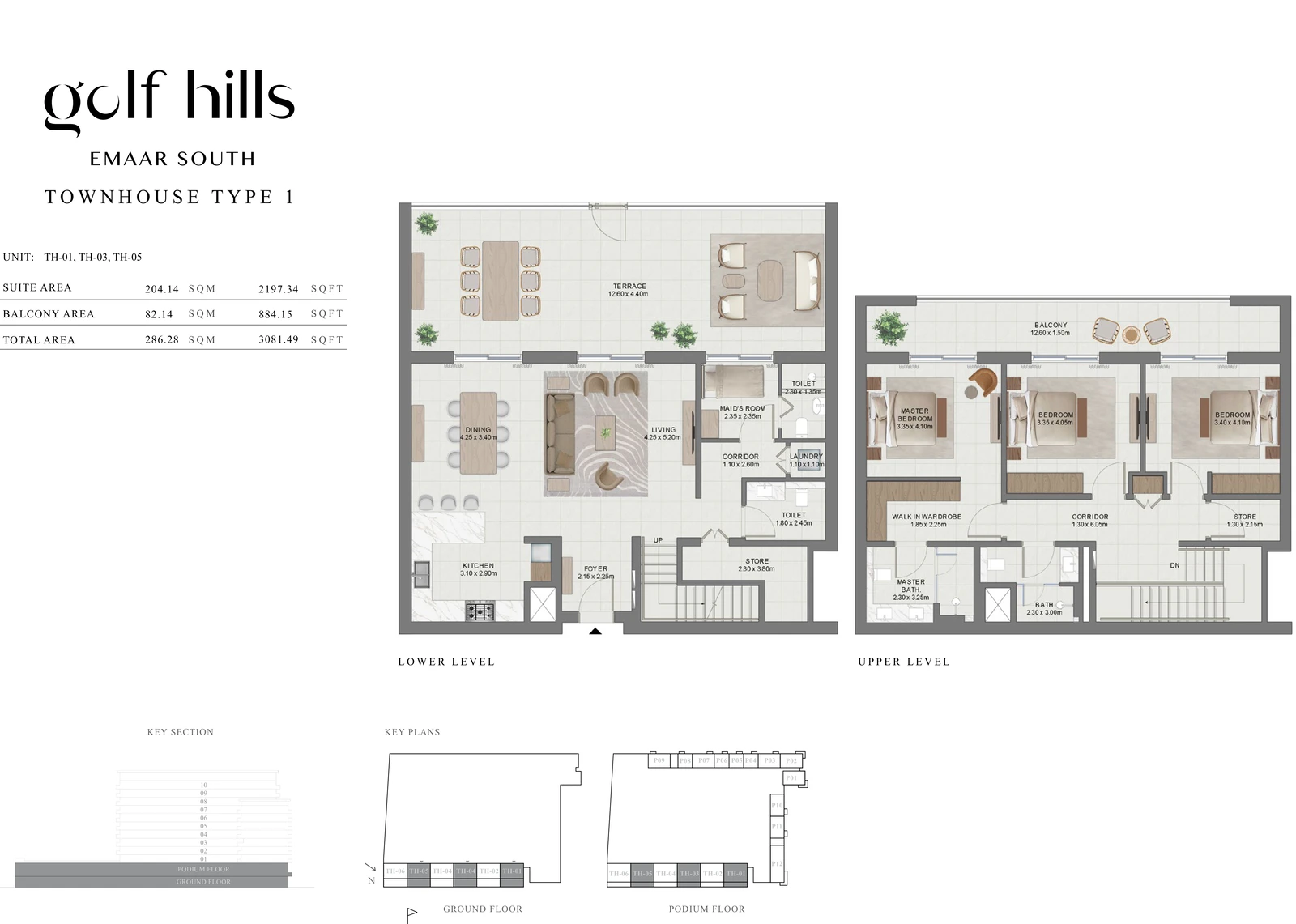 Floor plan for Townhouse Type 1