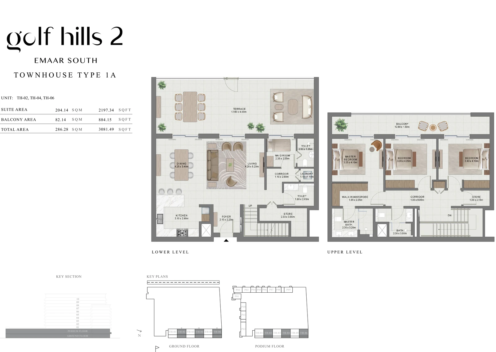 Floor plan for Townhouse Type 1A