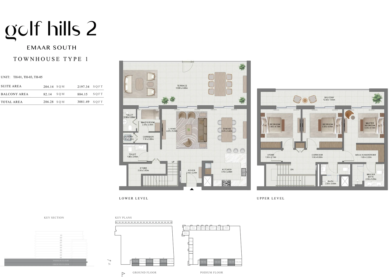 Floor plan for Townhouse Type 1