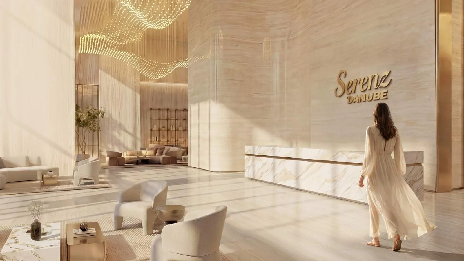 Reception lobby at Serenz by Danube.