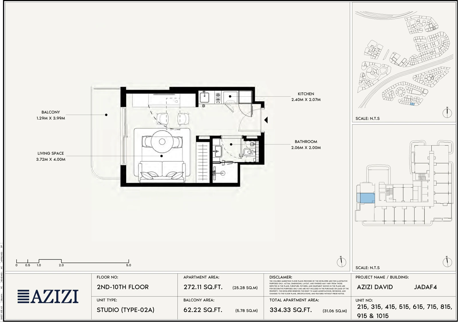 Floor plan for Studio Type 02A