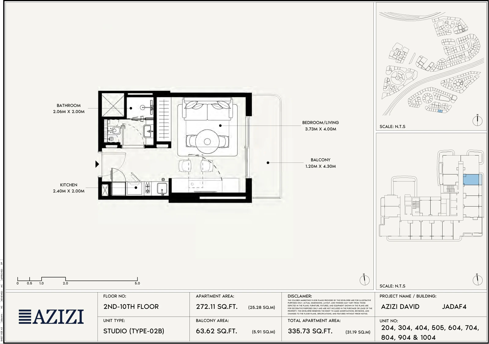 Floor plan for Studio Type 02B