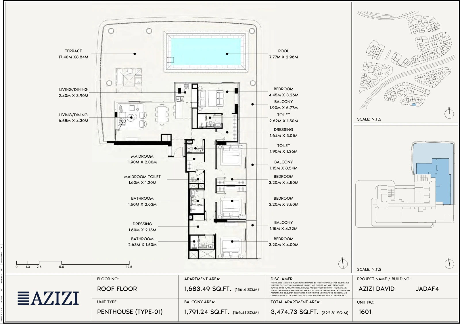 Floor plan for Penthouse Type 01