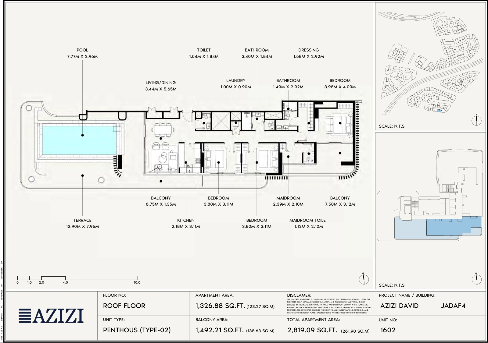 Floor plan for Penthouse Type 02