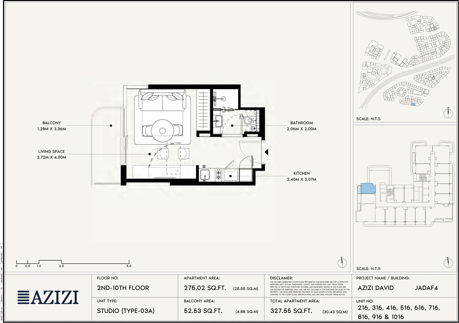 Floor plan for Studio Type 03A