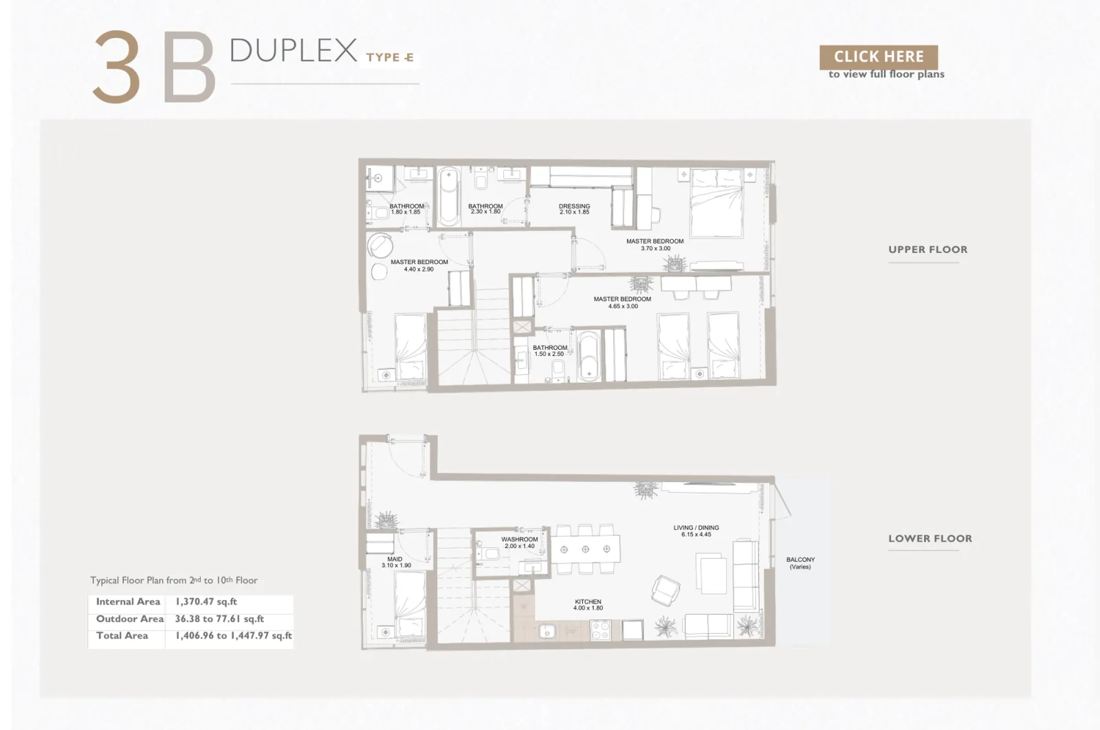 Floor plan for Type E