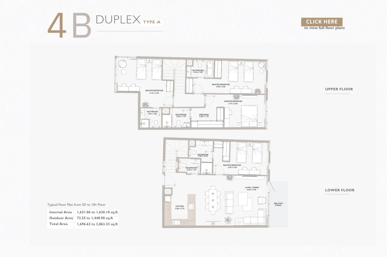 Floor plan for Type A