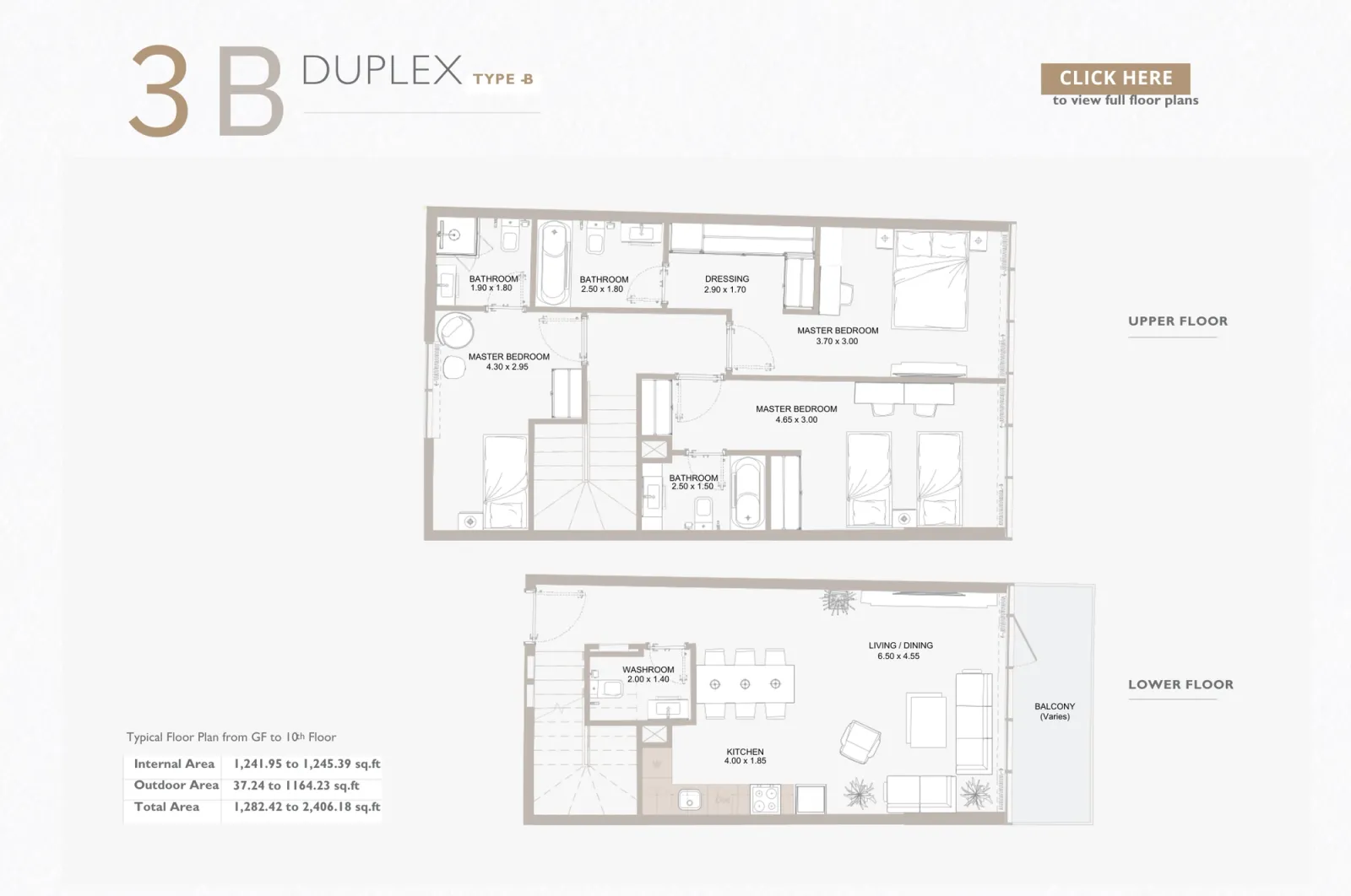 Floor plan for Type B