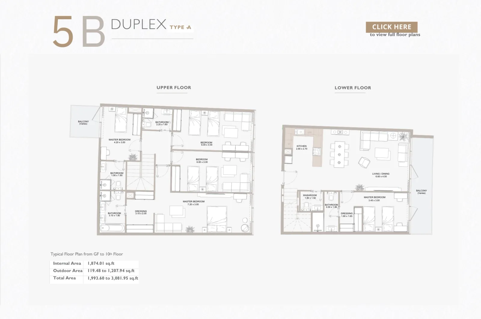 Floor plan for Type A