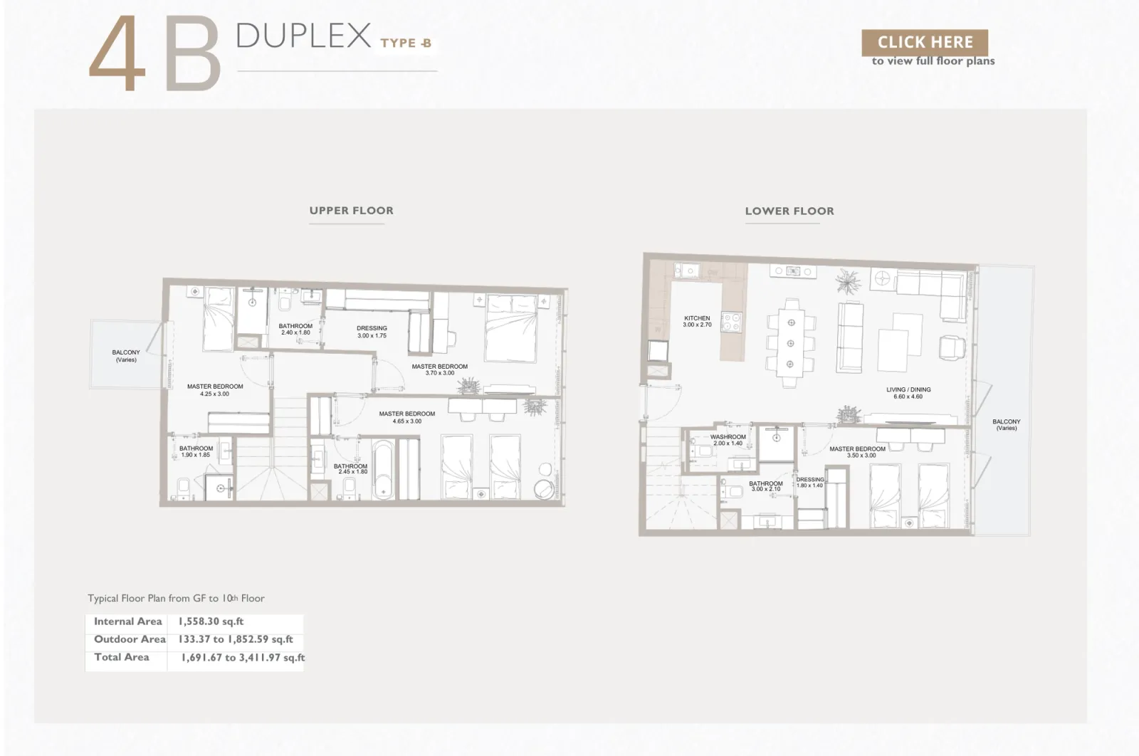 Floor plan for Type B