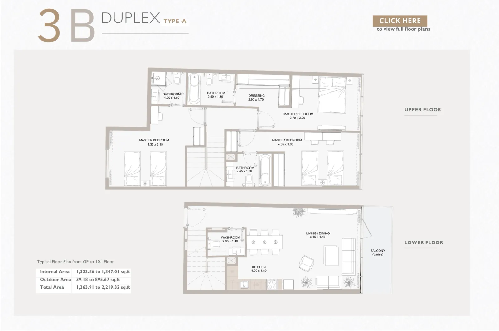 Floor plan for Type A