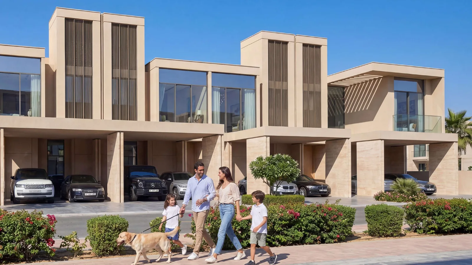 Four-bedroom garden villas at The Greens at Sobha Sanctuary.