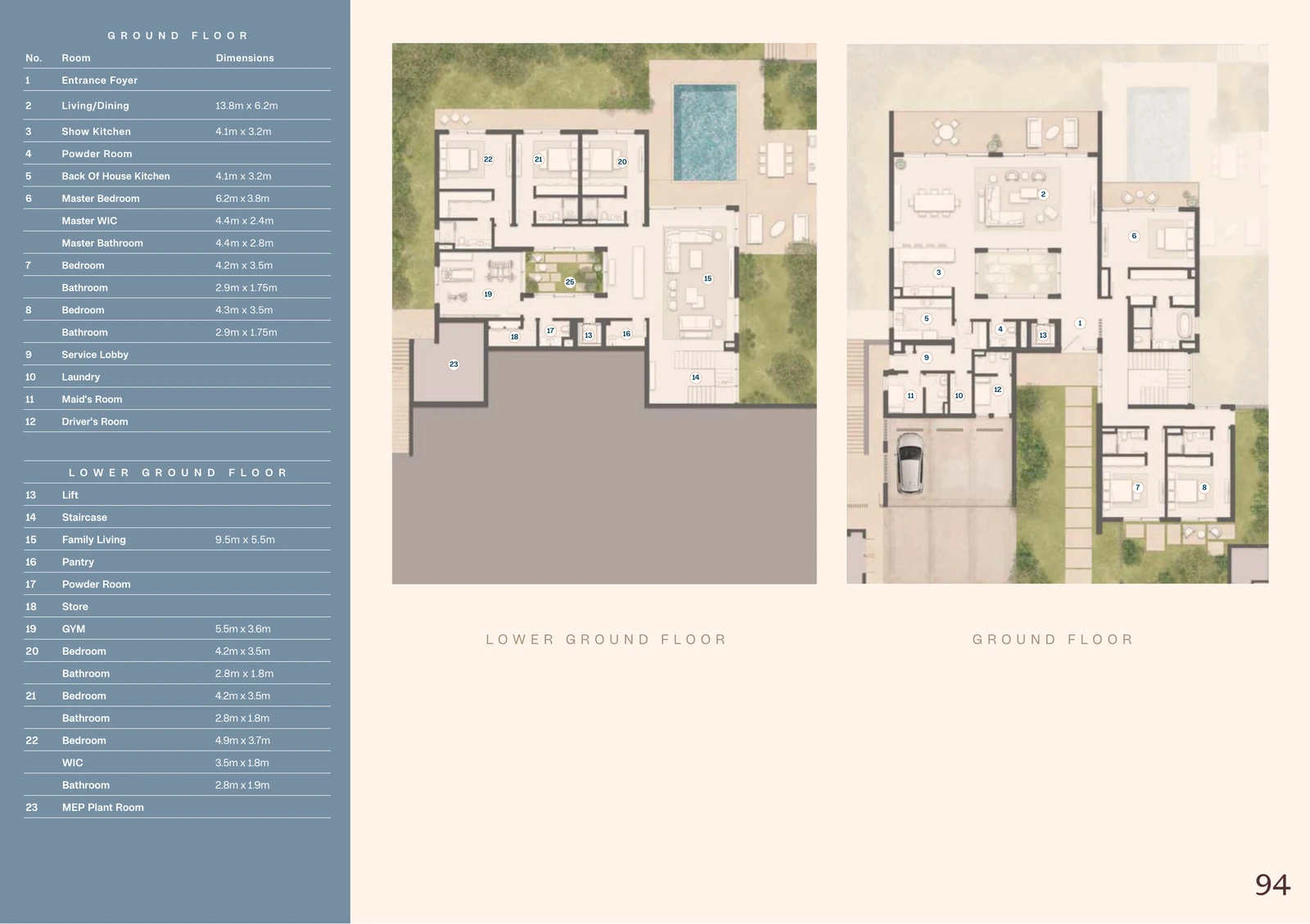 Floor plan for Sunward