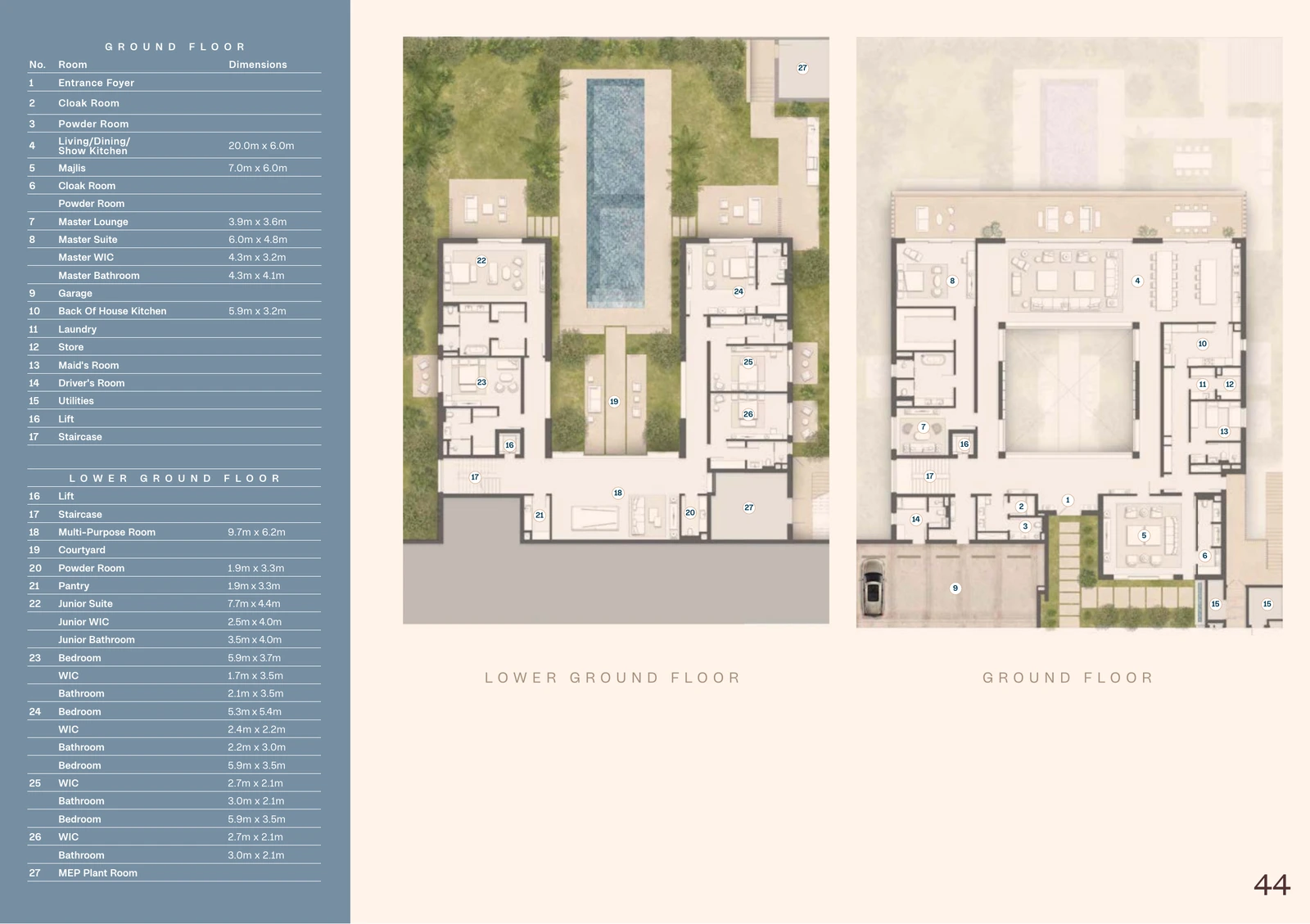 Floor plan for Seaward