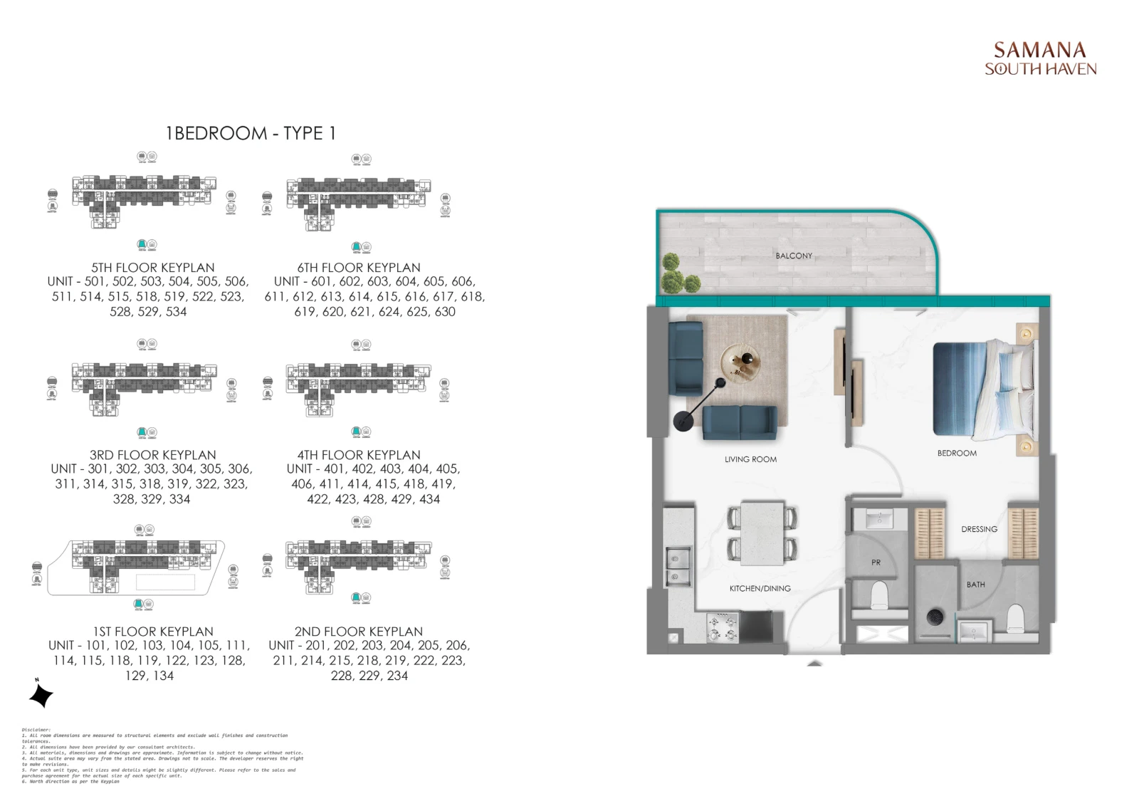 Floor plan for Type 1