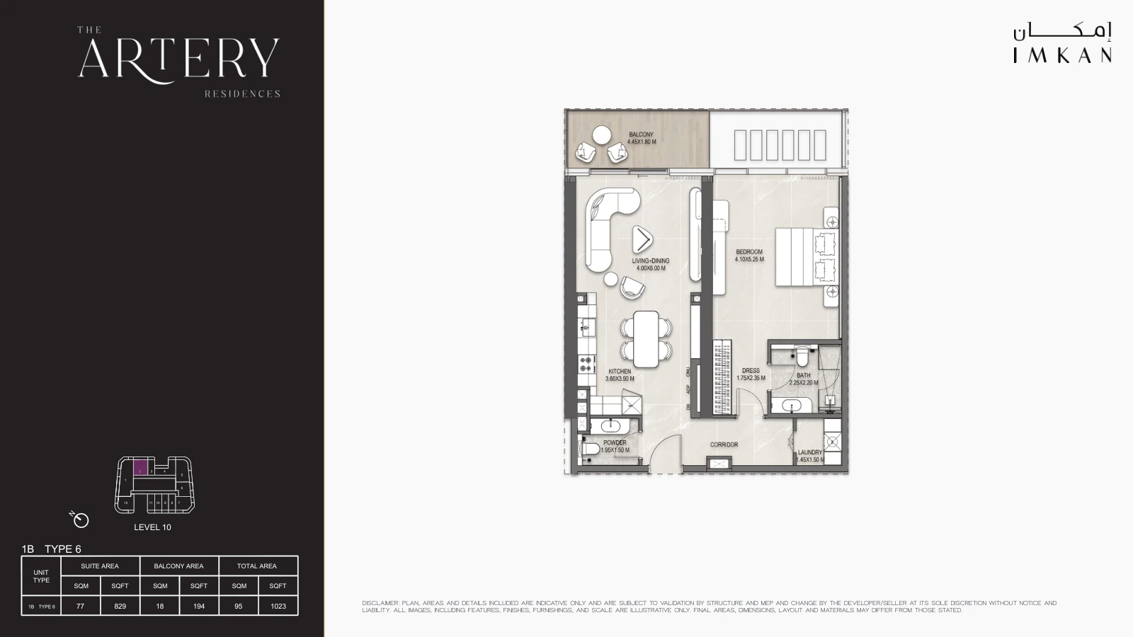 Floor plan for Type 6